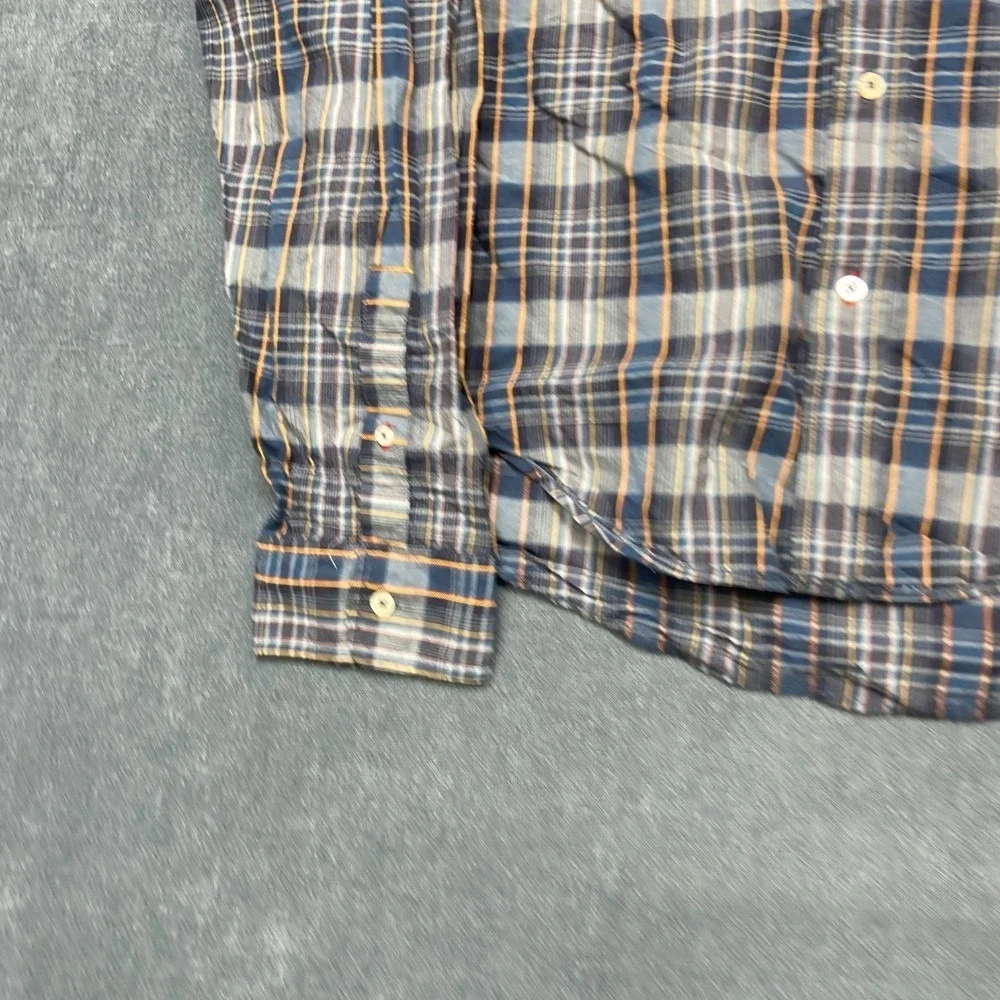 Vintage Levi's Red Tab Flannel Shirt Mens 2XL Multicolor Cotton Plaid Round Hem